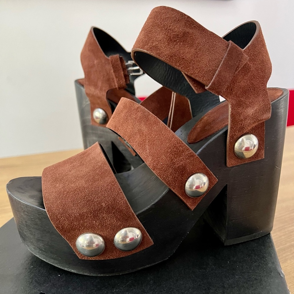 Alexander Wang Brick Heels/Wedges, Size 36/6 USA